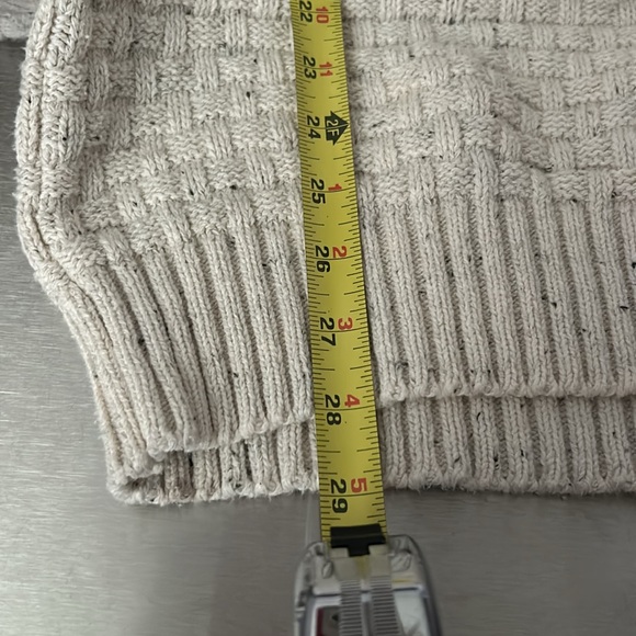 Vintage No Saints basket weave mock neck sweater size M/L - Picture 8 of 8